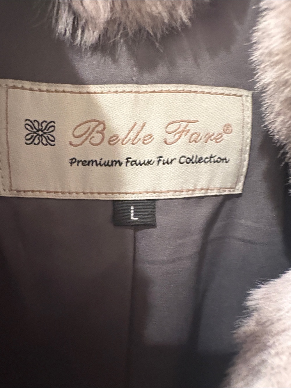 Plush Faux Fur Puffer Vest - Light Gray - Picture 2 of 8